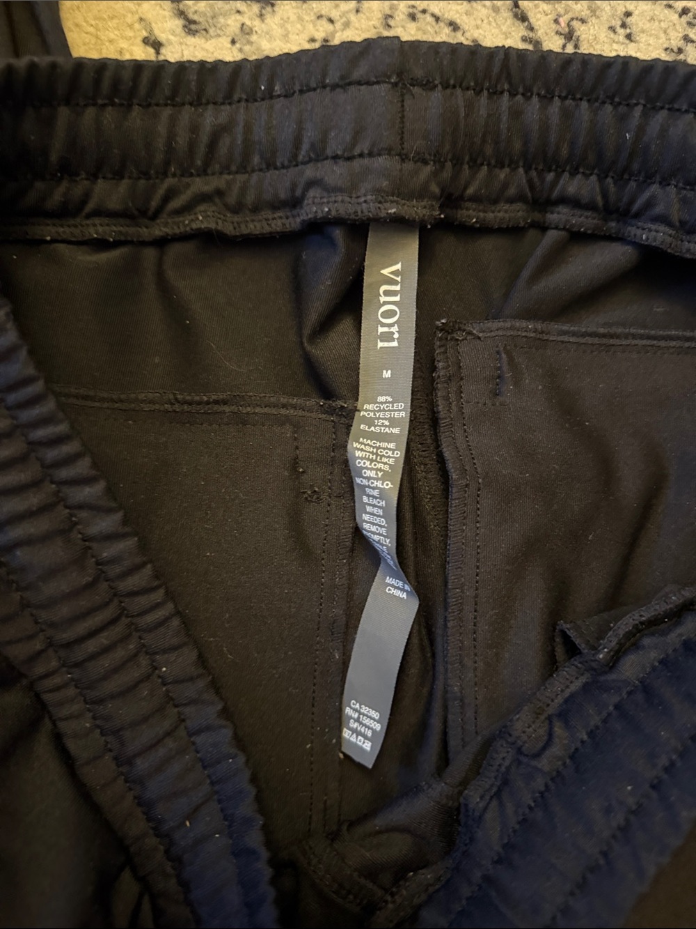 Vuori Black Athletic Jogger Pants - Picture 2 of 6